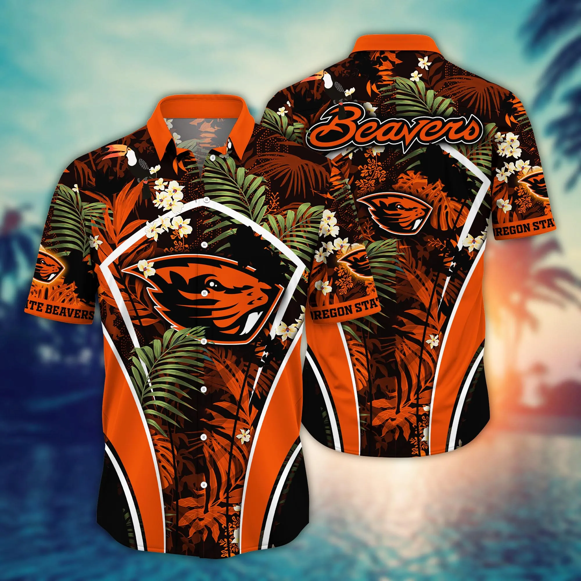 Oregon State Beavers NCAA Hawaiian Shirt Ice-Cold Drinks Aloha Shirt Oregon State Beavers NCAA Hawaiian Shirt Ice-Cold Drinks Aloha Shirt