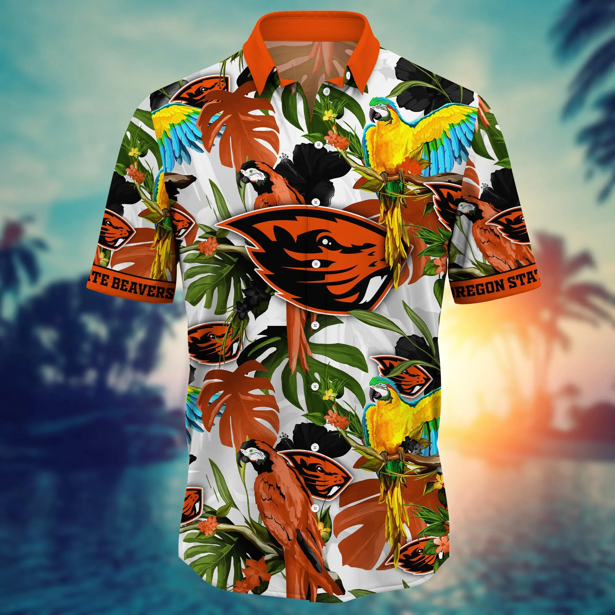 Oregon State Beavers NCAA Hawaiian Shirt Julytime Aloha Shirt