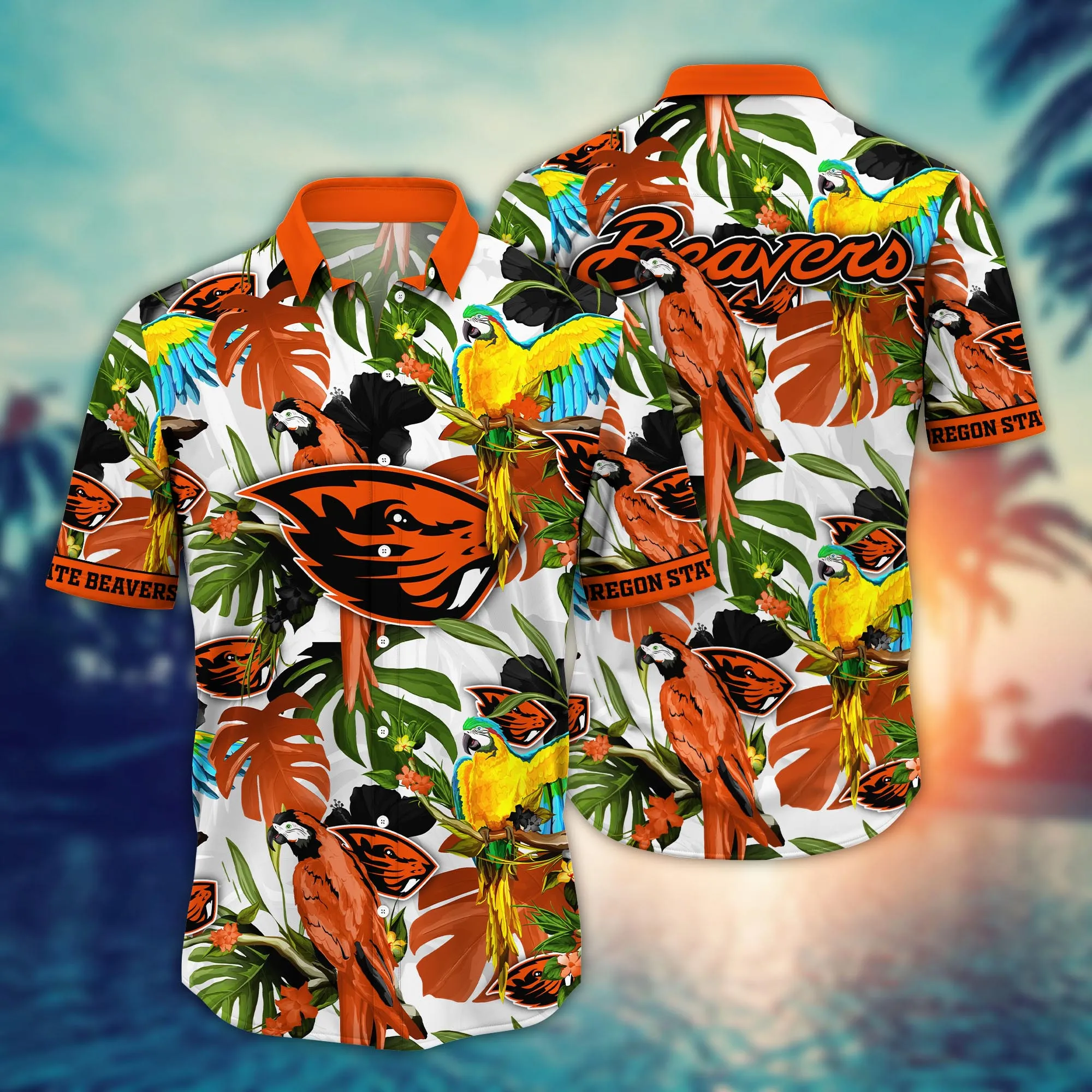 Oregon State Beavers NCAA Hawaiian Shirt Julytime Aloha Shirt Oregon State Beavers NCAA Hawaiian Shirt Julytime Aloha Shirt