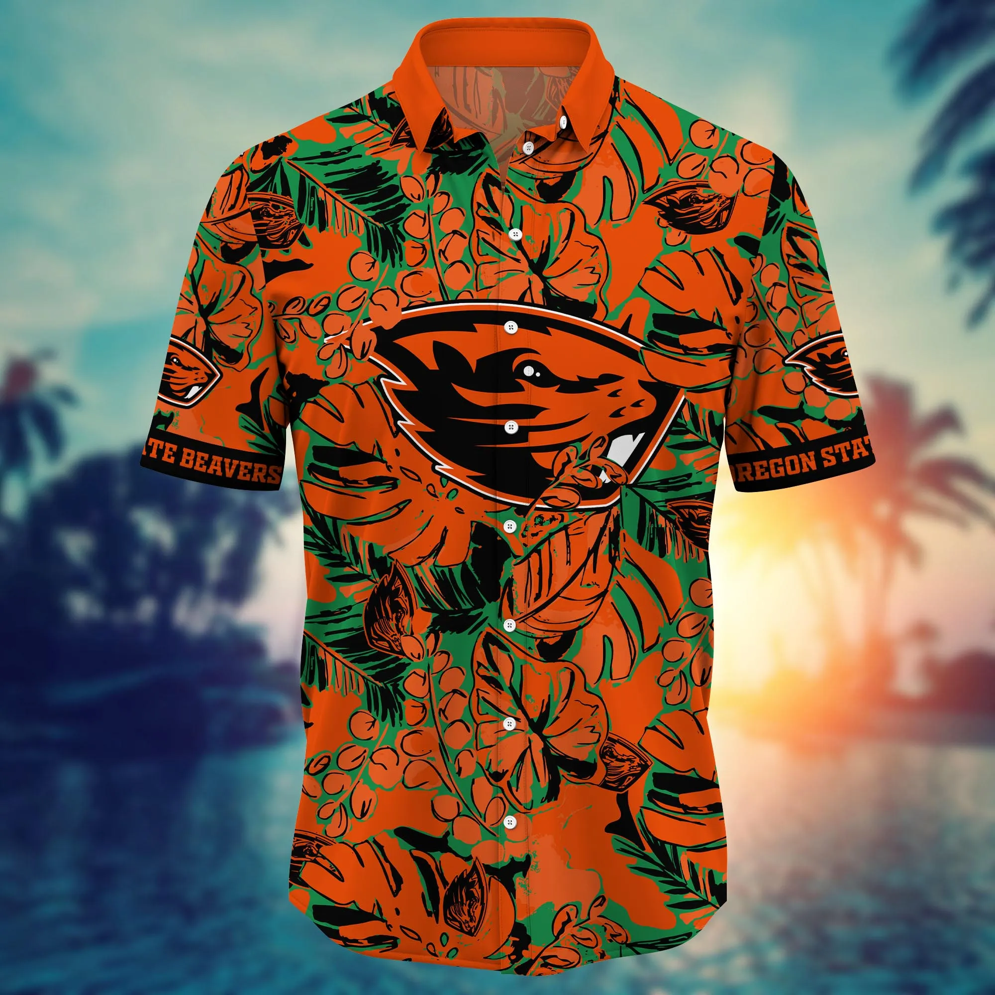 Oregon State Beavers NCAA Hawaiian Shirt Shorts Aloha Shirt