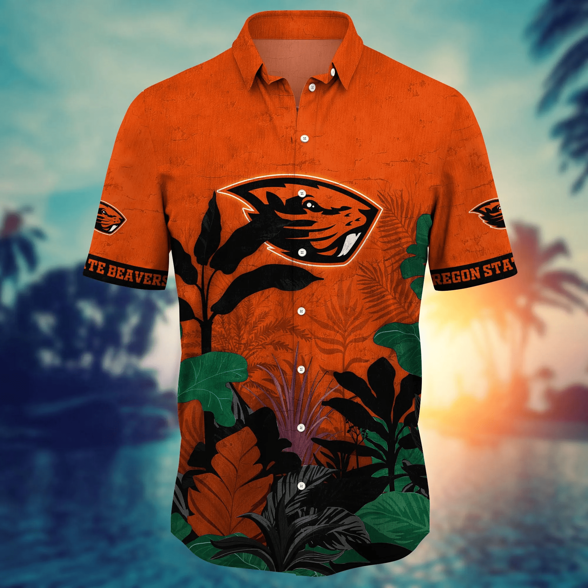 Oregon State Beavers NCAA Hawaiian Shirt Summertime Aloha Shirt