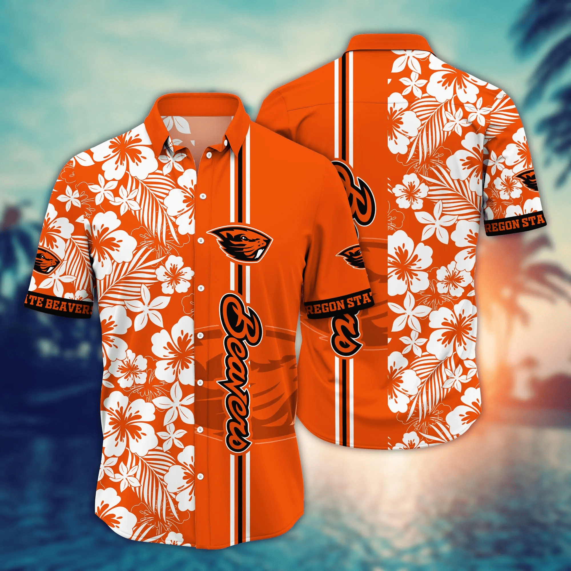 Oregon State Beavers NCAA Hawaiian Shirt Sunglassestime Aloha Shirt Oregon State Beavers NCAA Hawaiian Shirt Sunglassestime Aloha Shirt