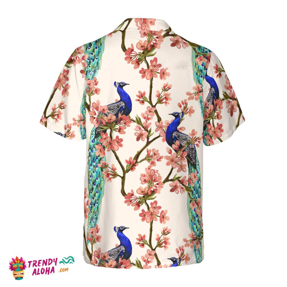 Oriental Peacock Hawaiian Shirt
