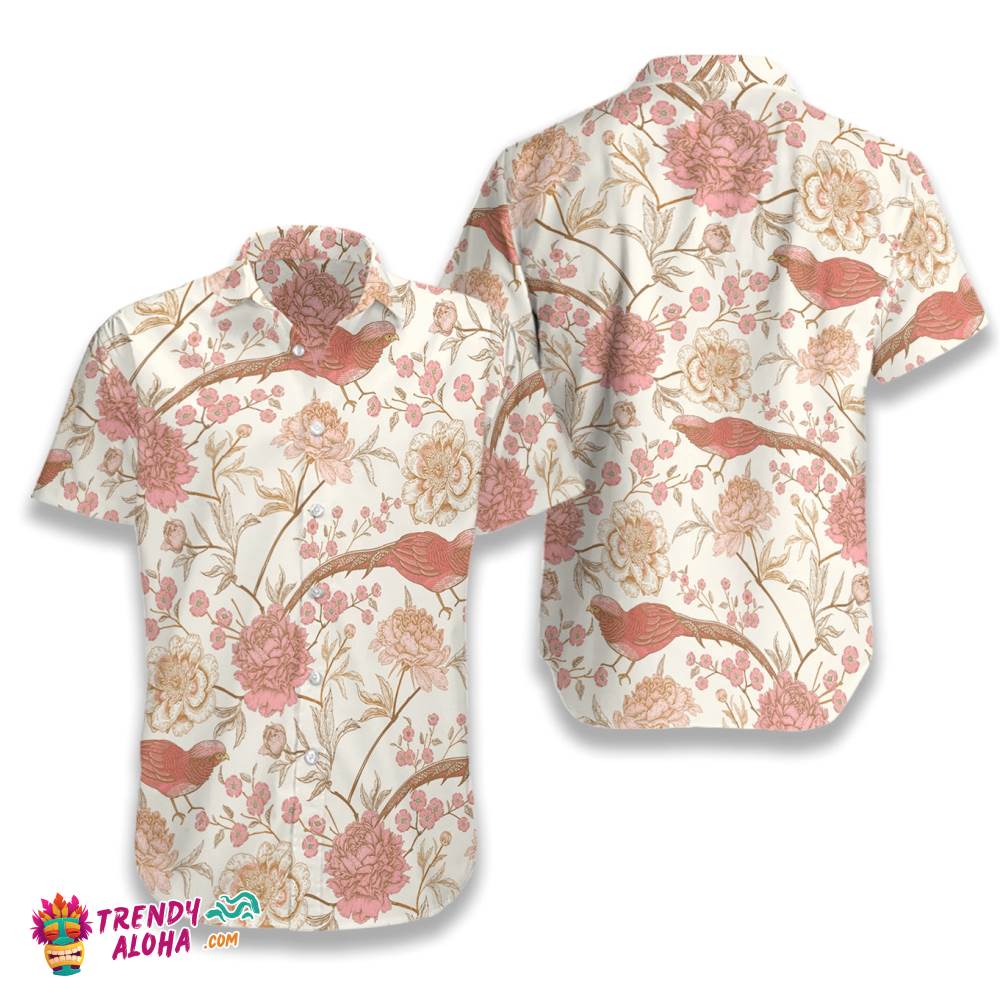 Oriental Pheasant Hawaiian Shirt Oriental Pheasant Hawaiian Shirt
