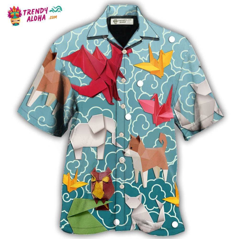 Origami Lover Hawaiian Shirt – Trendy Aloha Origami Lover Hawaiian Shirt – Trendy Aloha
