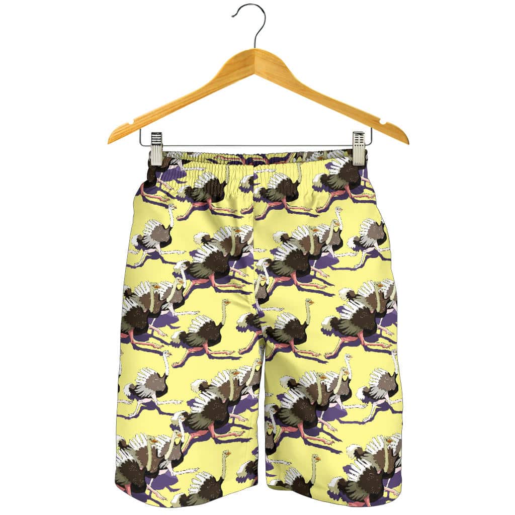 Ostrich Pattern Print Design 04 For Men Women Kid Shorts