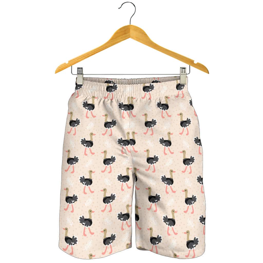 Ostrich Pattern Print Design 05 For Men Women Kid Shorts
