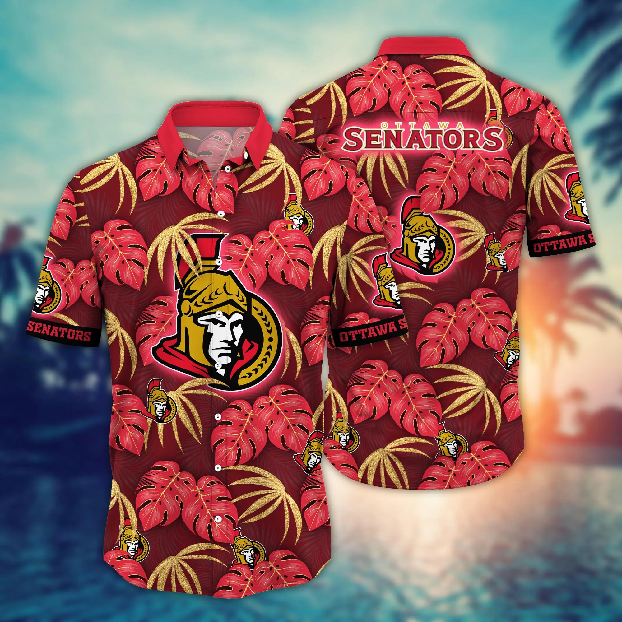 Ottawa Senators NHL Hawaiian Shirt Beach Balls Aloha Shirt