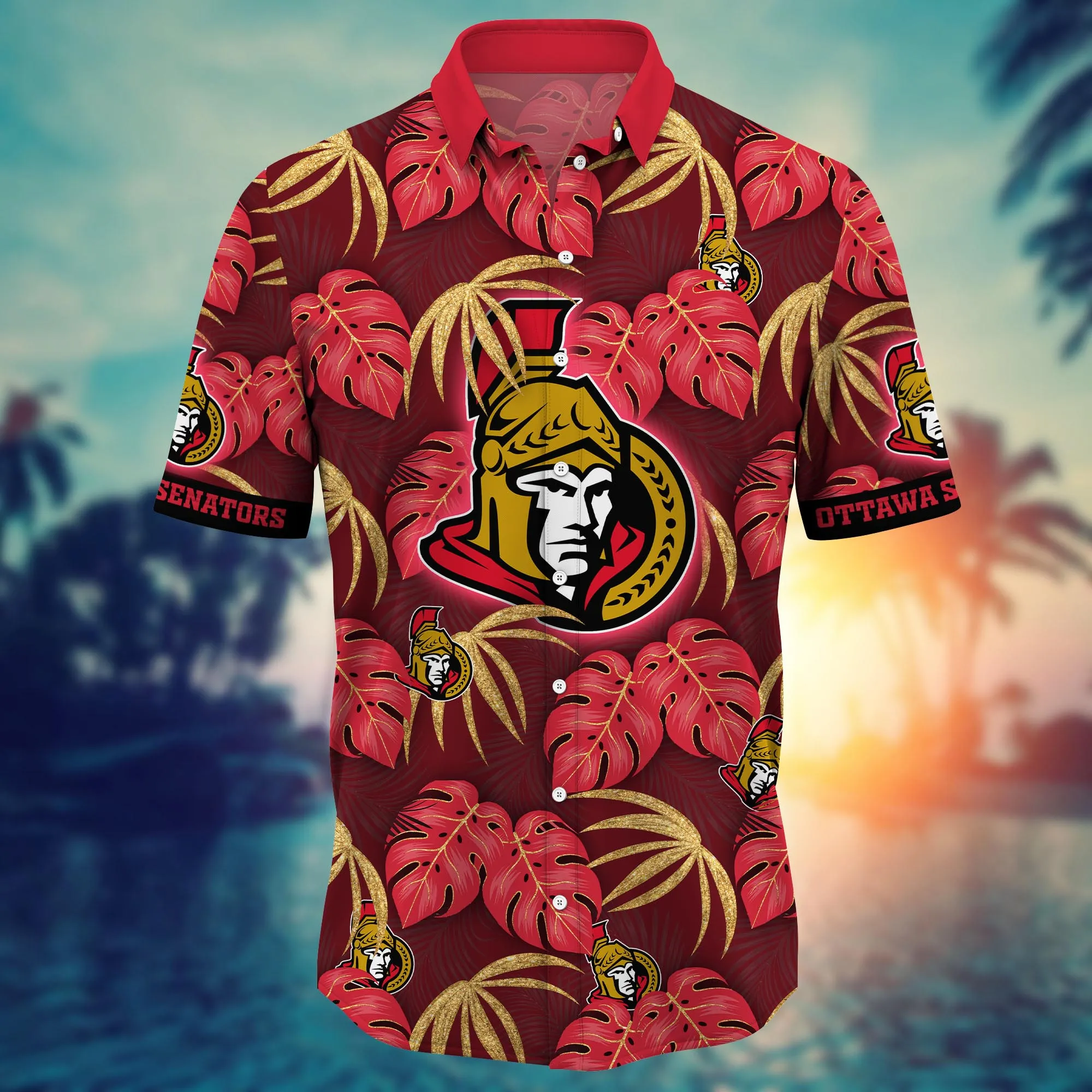 Ottawa Senators NHL Hawaiian Shirt Beach Balls Aloha Shirt