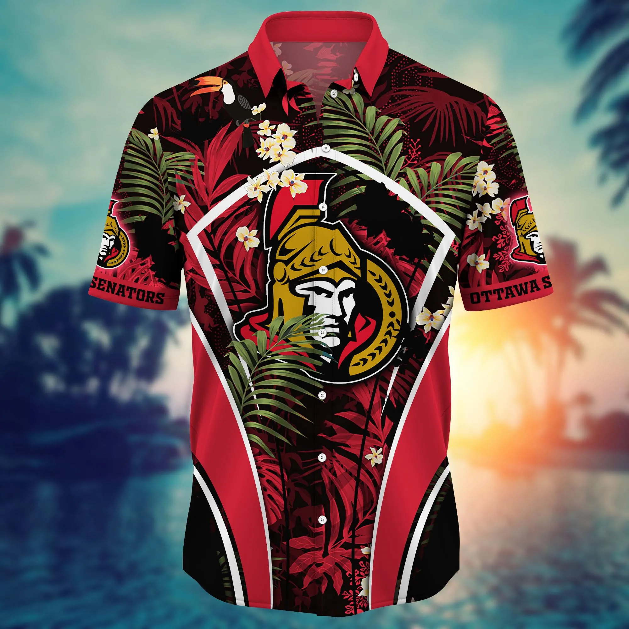 Ottawa Senators NHL Hawaiian Shirt Pool Days Aloha Shirt