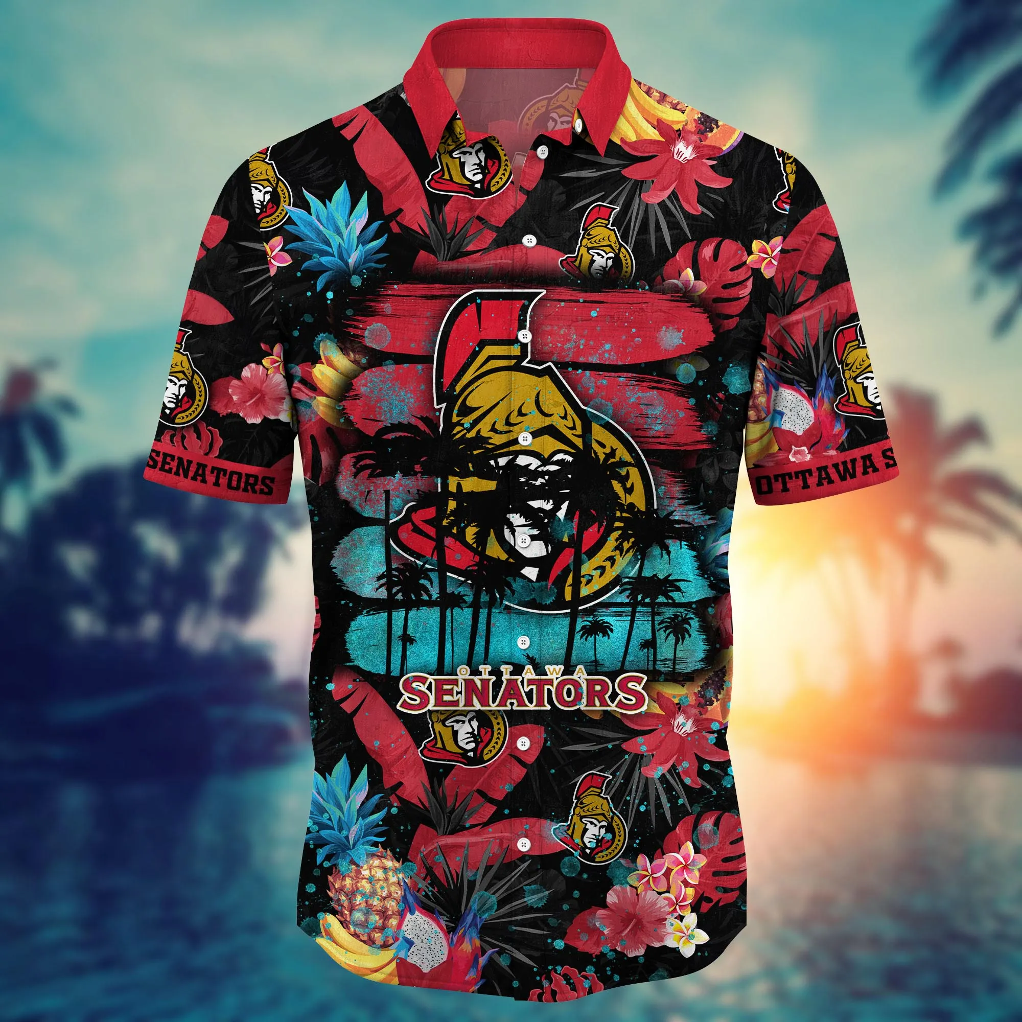 Ottawa Senators NHL Hawaiian Shirt Summerytime Aloha Shirt