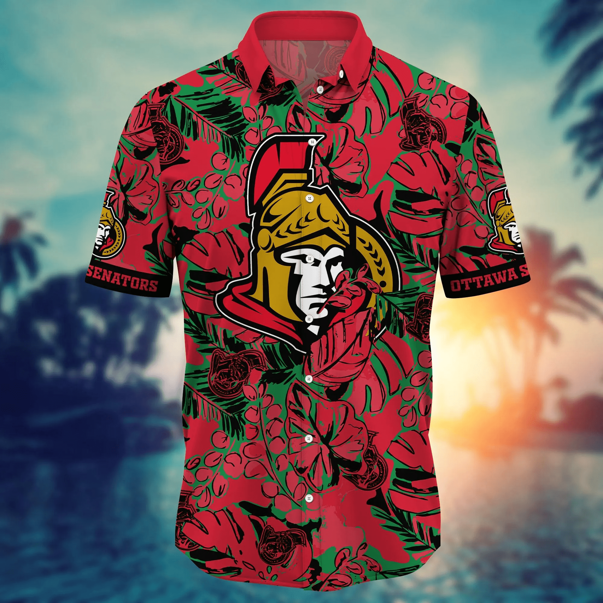 Ottawa Senators NHL Hawaiian Shirt Sunlight Aloha Shirt