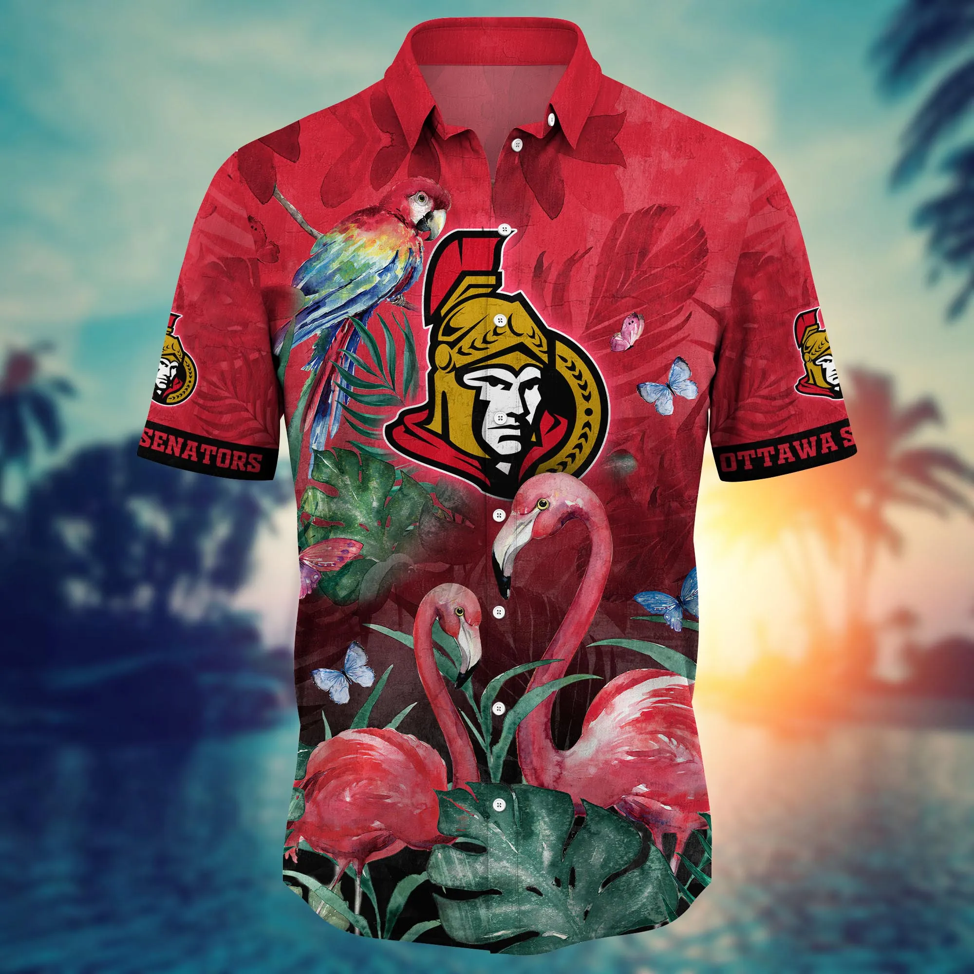Ottawa Senators NHL Hawaiian Shirt Sunscreen Aloha Shirt