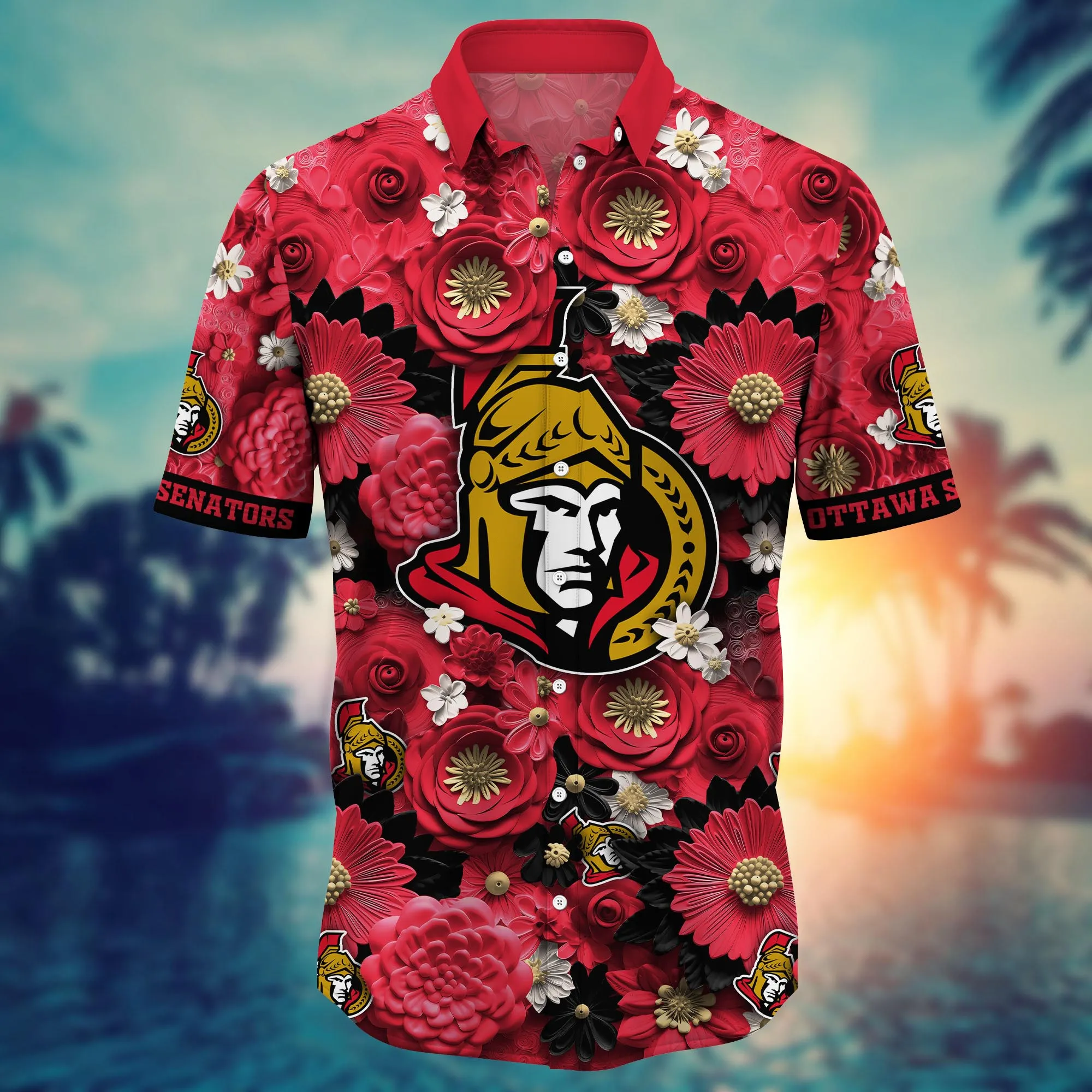Ottawa Senators NHL Hawaiian Shirt Trending For This Summer Customize Shirt Any Team