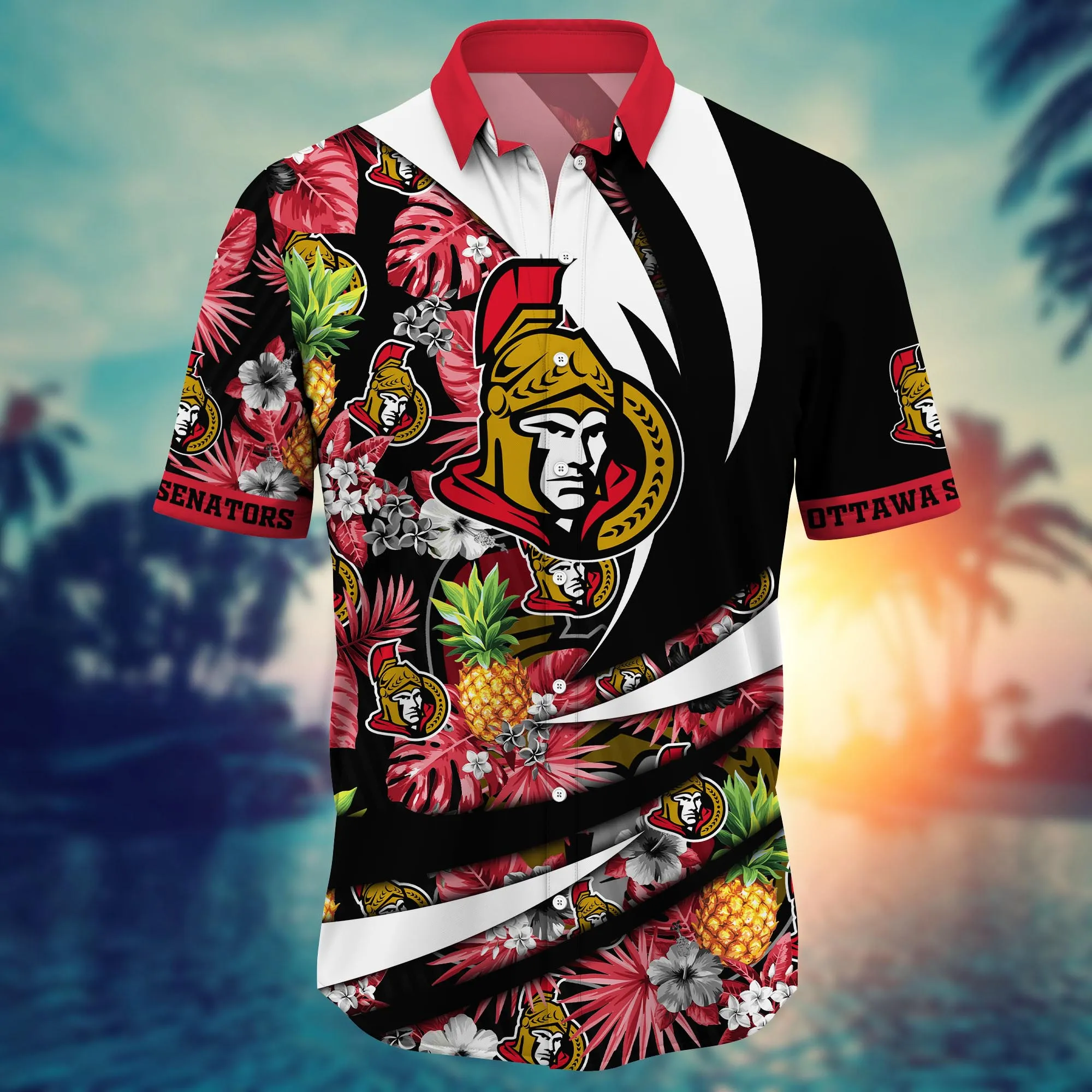Ottawa Senators NHL Hawaiian Shirt Vacation Aloha Shirt