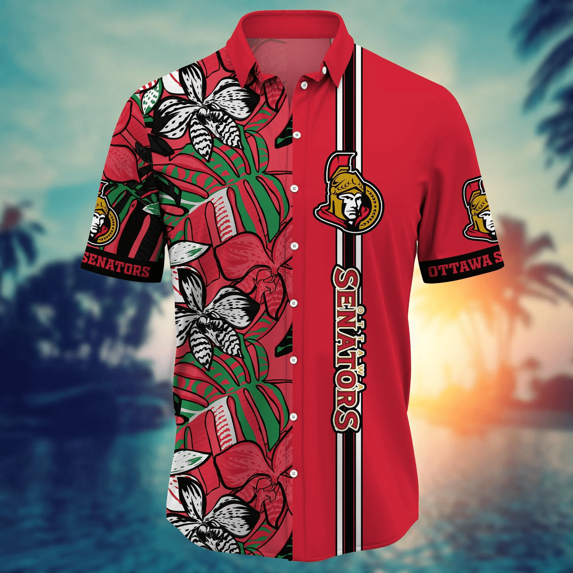 Ottawa Senators NHL Hawaiian Shirt Warm Season Aloha Shirt