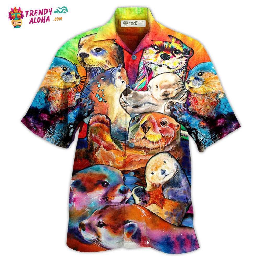 Otter Lovely Cute Animals Hawaiian Shirt – Trendy Aloha Otter Lovely Cute Animals Hawaiian Shirt – Trendy Aloha