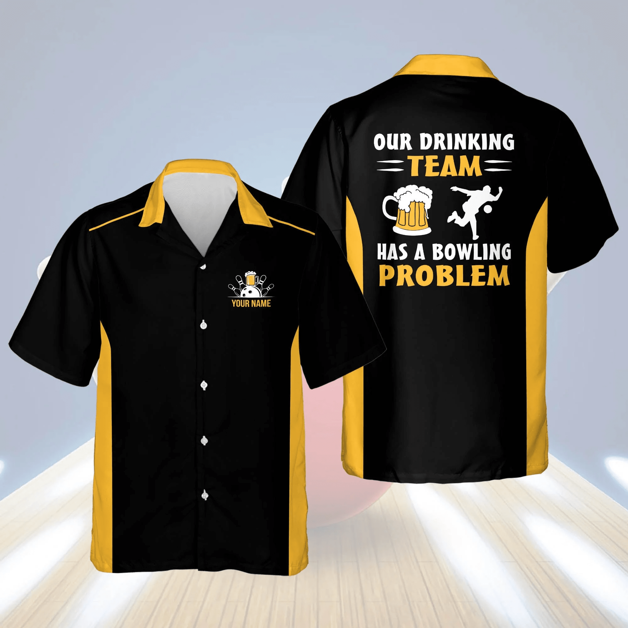 Our Drinking Team Has A Bowling Problem Bowling Trendy Hawaiian Shirt For Men And Women, Summer Gift For Bowling Team Shirt Our Drinking Team Has A Bowling Problem Bowling Trendy Hawaiian Shirt For Men And Women, Summer Gift For Bowling Team Shirt
