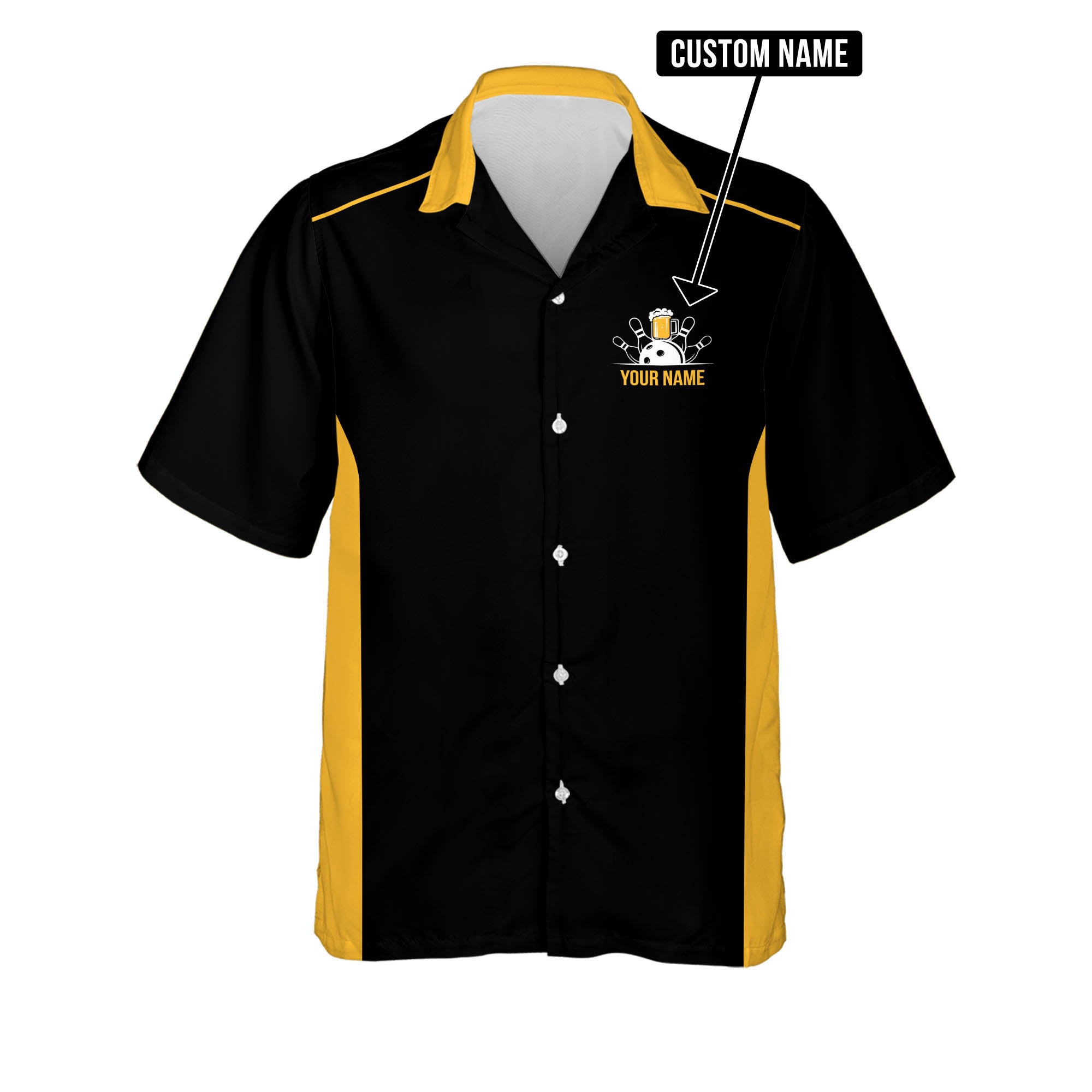 Our Drinking Team Has A Bowling Problem Personalized Name Trendy Hawaiian Shirt