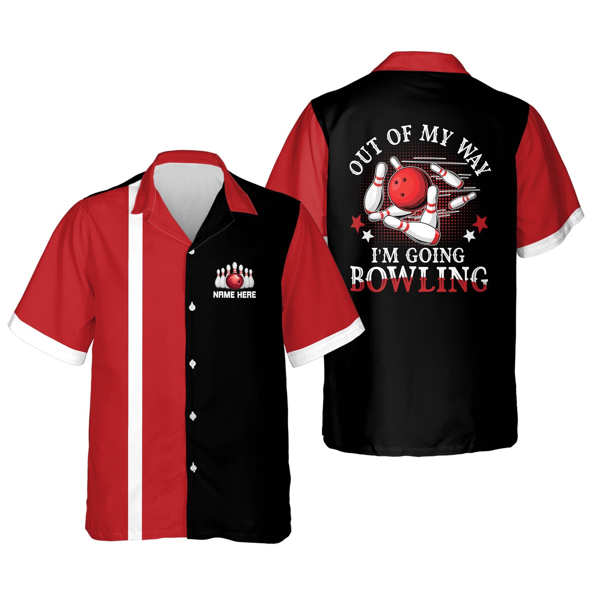 Out Of My Way I’m Going Bowling Personalized Name Trendy Hawaiian Shirt Out Of My Way I’m Going Bowling Personalized Name Trendy Hawaiian Shirt