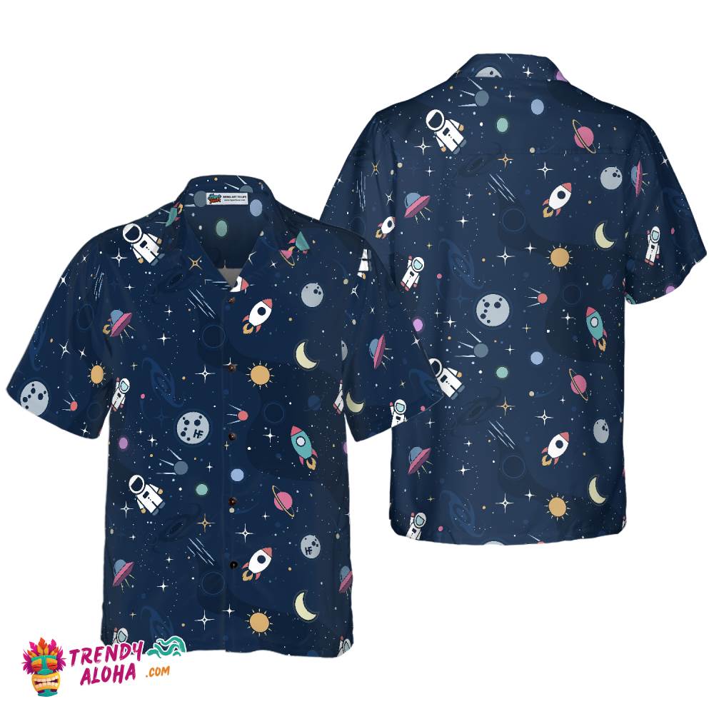 Outer Space Hawaiian Shirt Outer Space Hawaiian Shirt