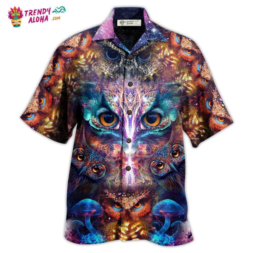 Owl Awesome Eyes Mysterious Hawaiian Shirt – Trendy Aloha Owl Awesome Eyes Mysterious Hawaiian Shirt – Trendy Aloha