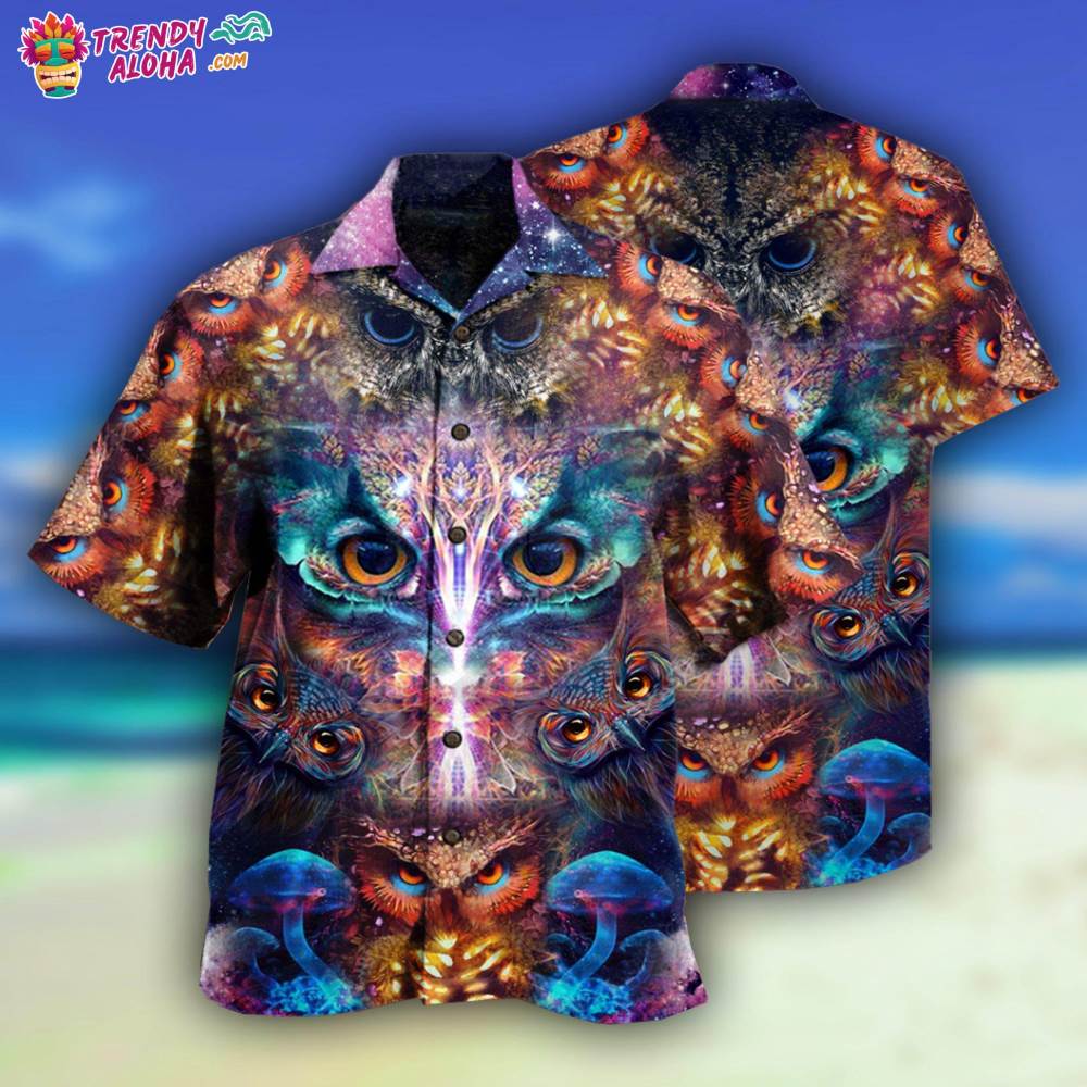 Owl Awesome Eyes Mysterious Hawaiian Shirt – Trendy Aloha