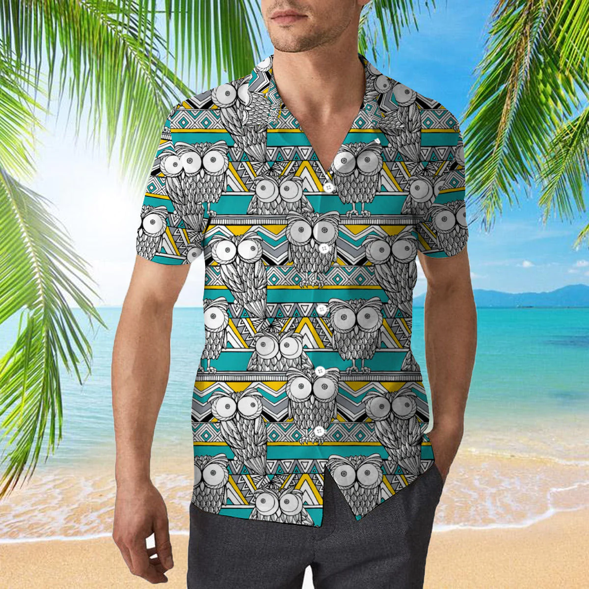 Owl Lover Vintage Trendy Hawaiian Shirt For Aloha Shirt