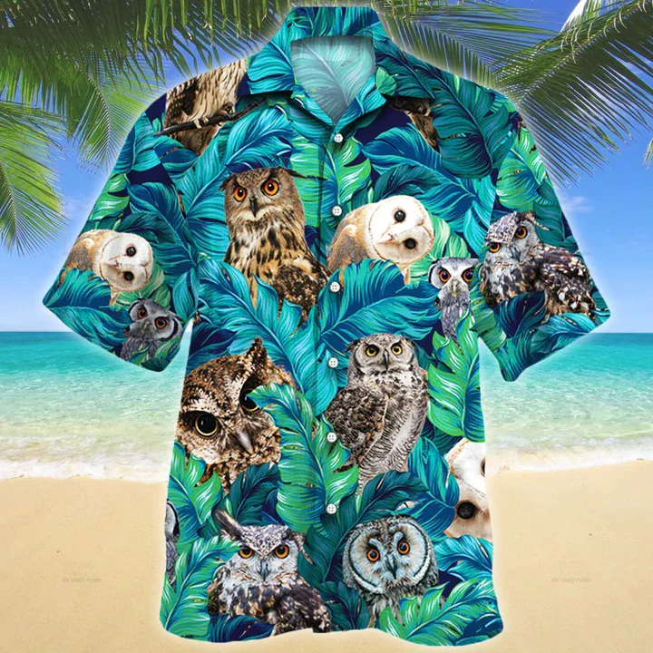 Owl Lovers Gift Trendy Hawaiian Shirt, Animal Trendy Hawaiian Shirt Men, Women, Gift For Owl Lovers Owl Lovers Gift Trendy Hawaiian Shirt, Animal Trendy Hawaiian Shirt Men, Women, Gift For Owl Lovers