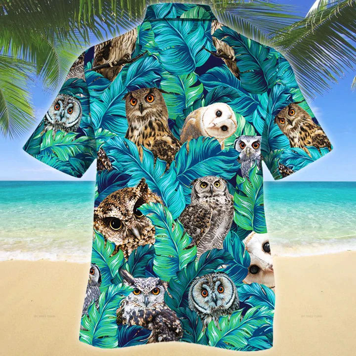 Owl Lovers Gift Trendy Hawaiian Shirt, Animal Trendy Hawaiian Shirt Men, Women, Gift For Owl Lovers