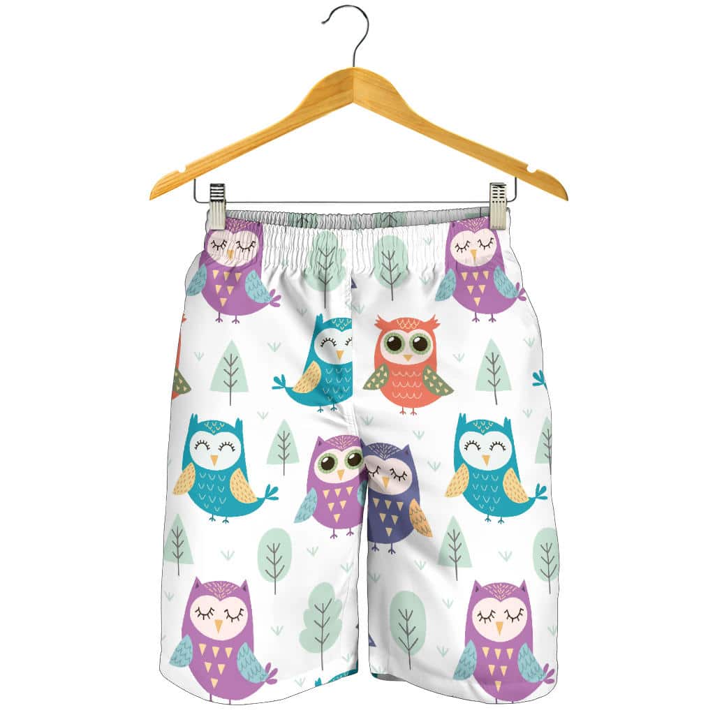 Owl Pattern Designed Shorts Suitable for Everyone