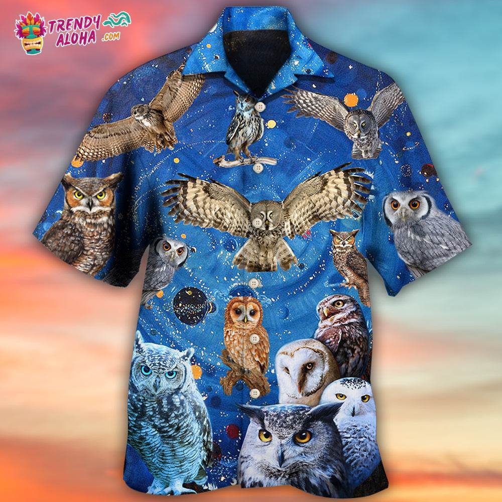 Owl Play Together Style Hawaiian Shirt – Trendy Aloha