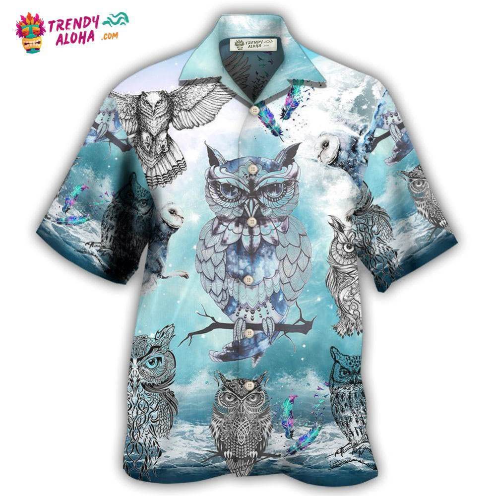 Owl Tattoo Fantasy Sky Hawaiian Shirt – Trendy Aloha Owl Tattoo Fantasy Sky Hawaiian Shirt – Trendy Aloha