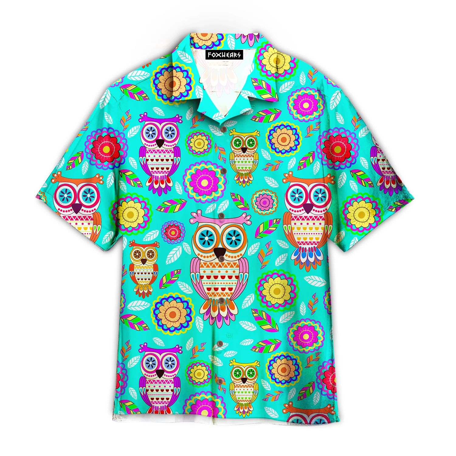 Owls Floral Tropical Trendy Hawaiian Shirt For Aloha Shirt Owls Floral Tropical Trendy Hawaiian Shirt For Aloha Shirt