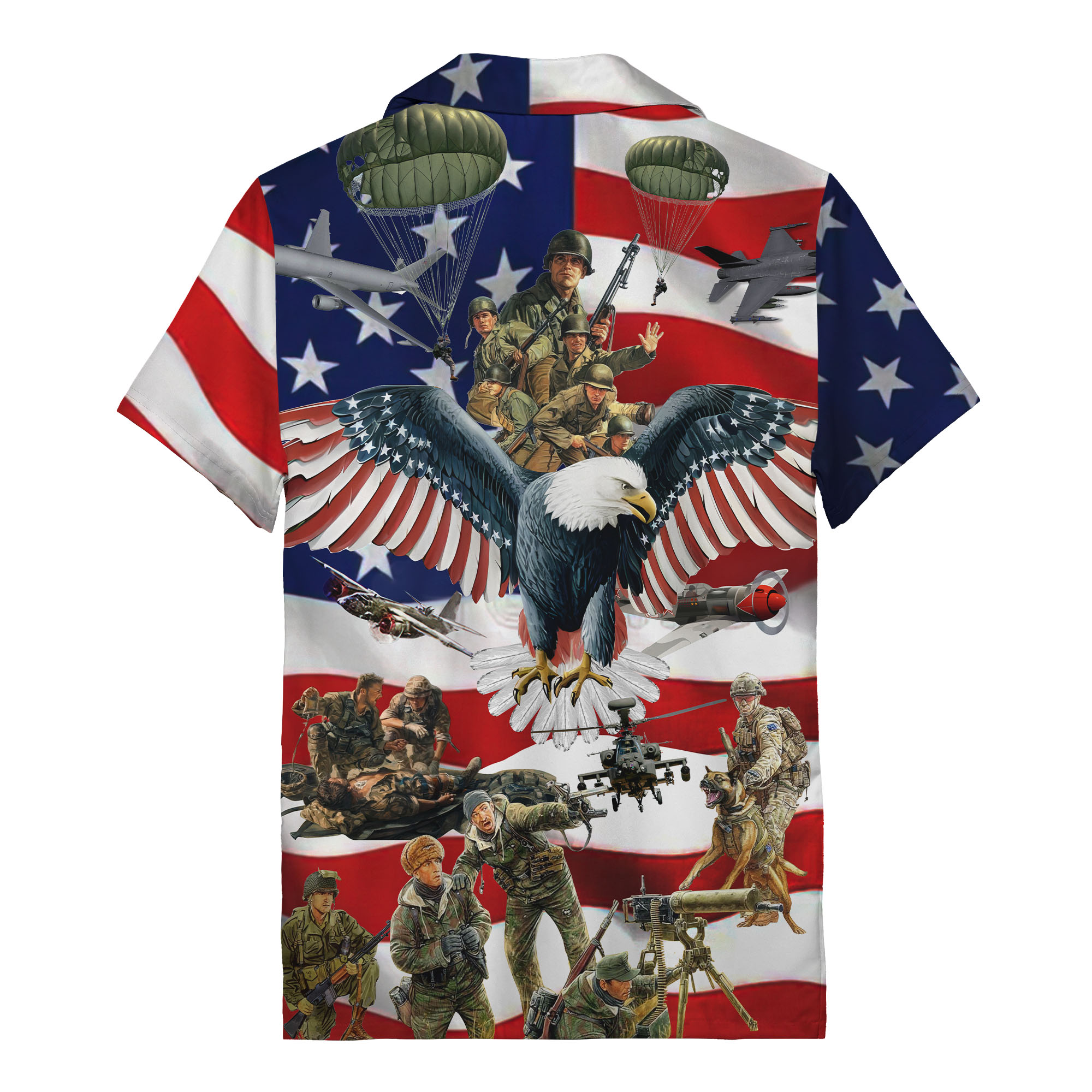 bald-eagle-patriotic-military-scenes-navy-blue-v-hws-back bald eagle patriotic military scenes navy blue hawaiian shirt aloha button down shirt