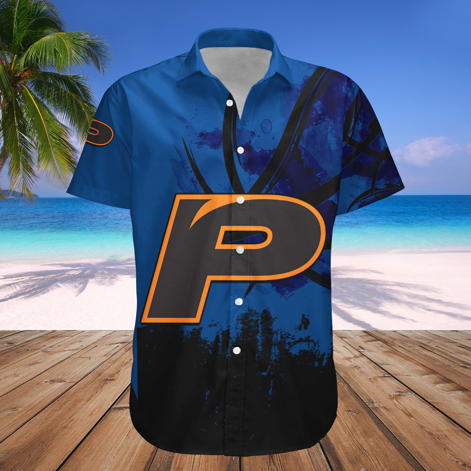 Pacific Tigers Hawaii Shirt Basketball Net Grunge Pattern – NCAA