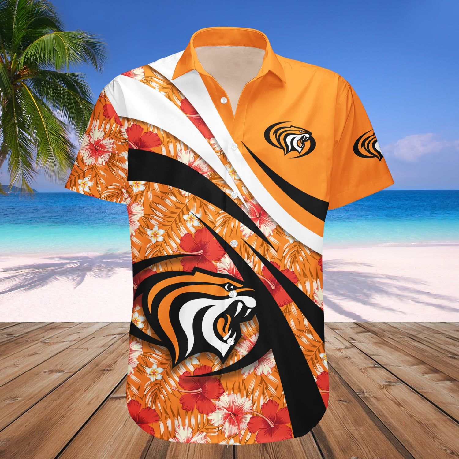 Pacific Tigers Hawaii Shirt Hibiscus Sport Style – NCAA