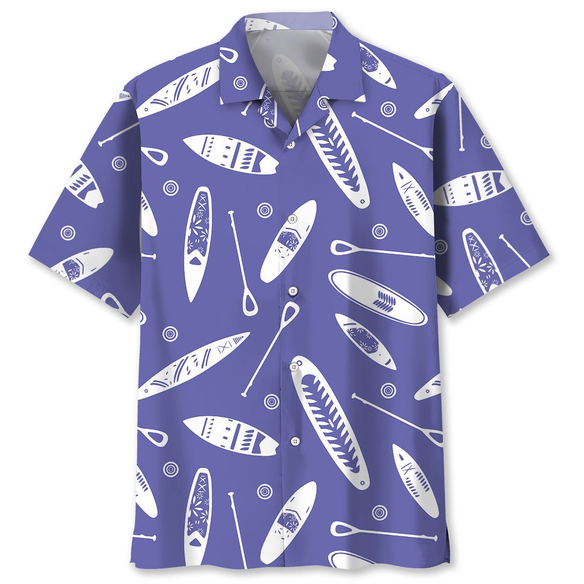 Paddleboarding Purple Trendy Hawaiian Shirt