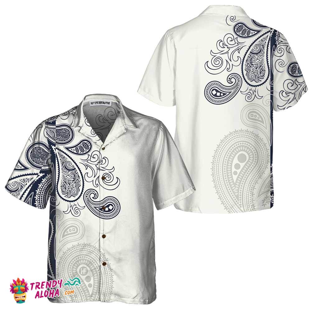 Paisley Abstract Pattern Hawaiian Shirt, Paisley Shirt For Men And Women, Paisley Print Shirt