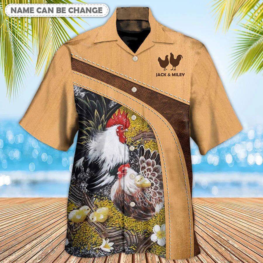 Palm Tree Breeze: Palm Trees and Tropical Sunsets Aloha Hawaiian Shirt