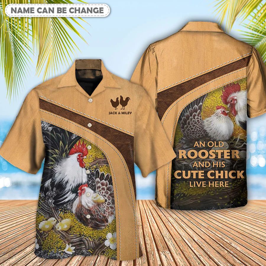 Palm Tree Breeze: Palm Trees and Tropical Sunsets Aloha Hawaiian Shirt