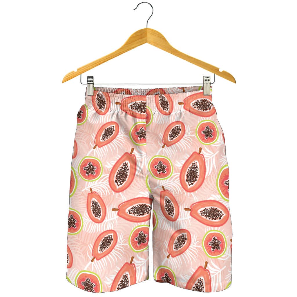 Papaya Leaves Pattern For Men Women Kid Shorts