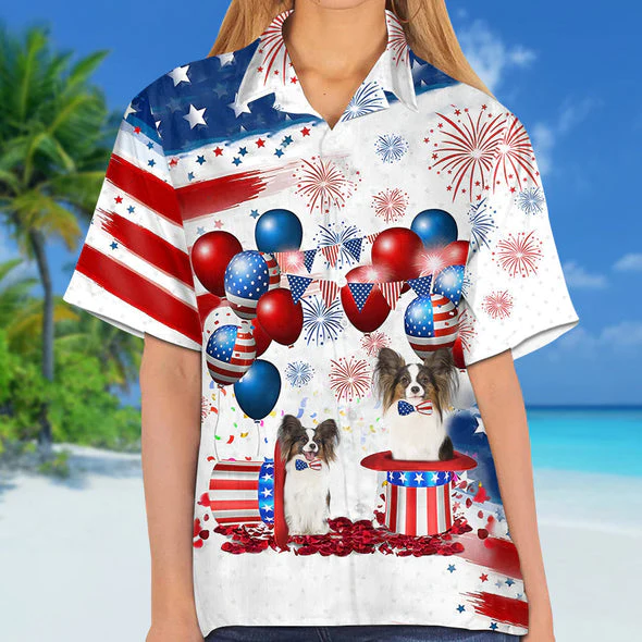 Papillion Independence Day Trendy Hawaiian Shirt For Men And Women, 4Th Of July Trendy Hawaiian Shirt