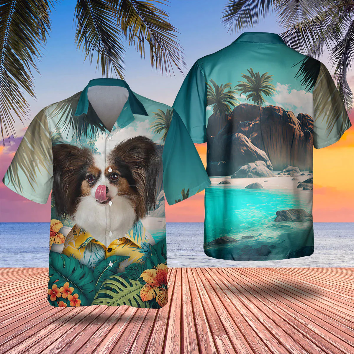 Papillon Dog Trendy Hawaiian Shirt, Dog Lover Trendy Hawaiian Shirt, Summer Trendy Hawaiian Shirt For Men And Women