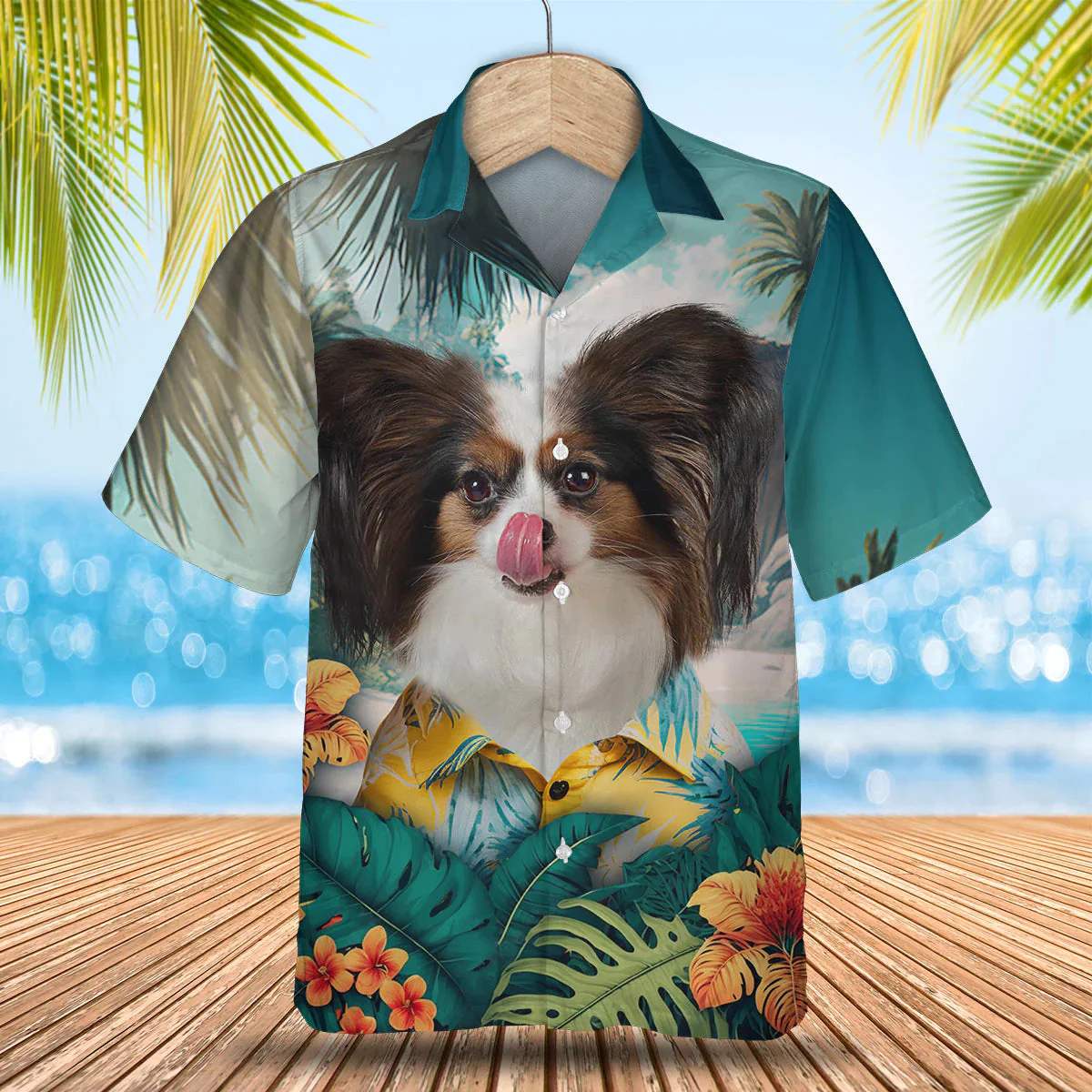 Papillon Dog Trendy Hawaiian Shirt, Dog Lover Trendy Hawaiian Shirt, Summer Trendy Hawaiian Shirt For Men And Women
