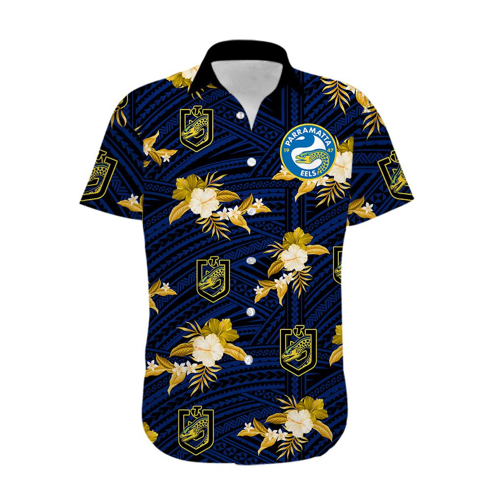 Parramatta Eels 2023 NRL Hawaiian Personalized River Flow Shirt