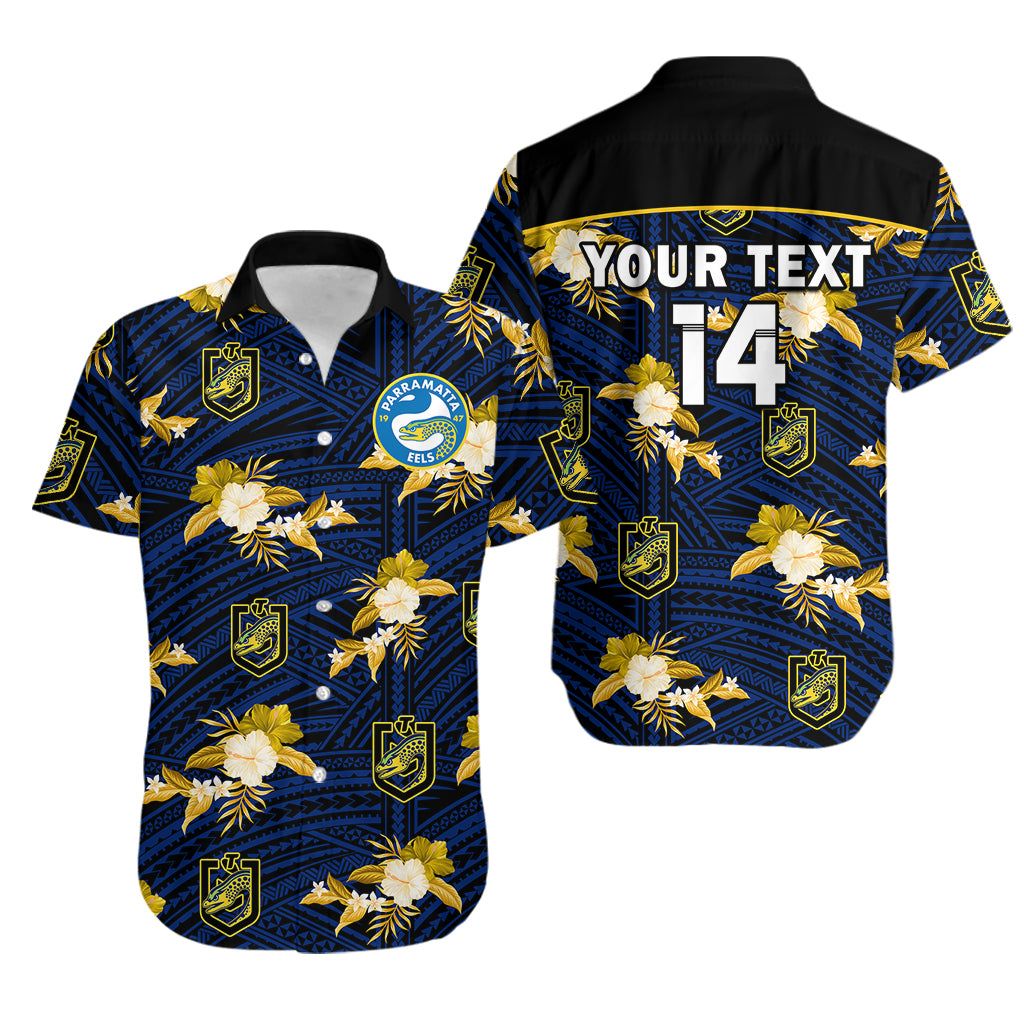 Parramatta Eels 2023 NRL Hawaiian Personalized River Flow Shirt