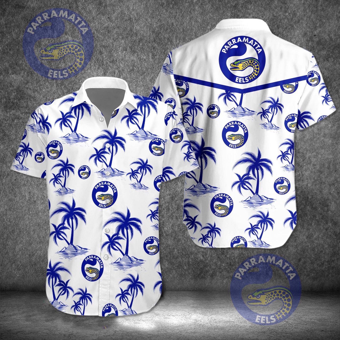Parramatta Eels NRL Hawaiian Fan Shirt Ultimate Team Spirit