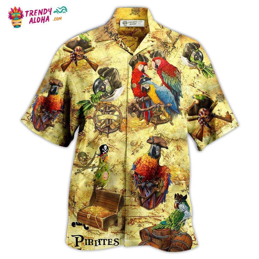 Parrot Amazing Pirate Parrots Hawaiian Shirt – Trendy Aloha