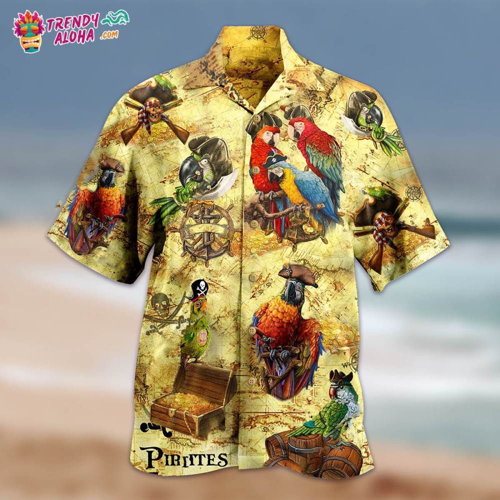 Parrot Amazing Pirate Parrots Hawaiian Shirt – Trendy Aloha